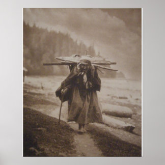 Native American Indian Vintage Portrait Poster