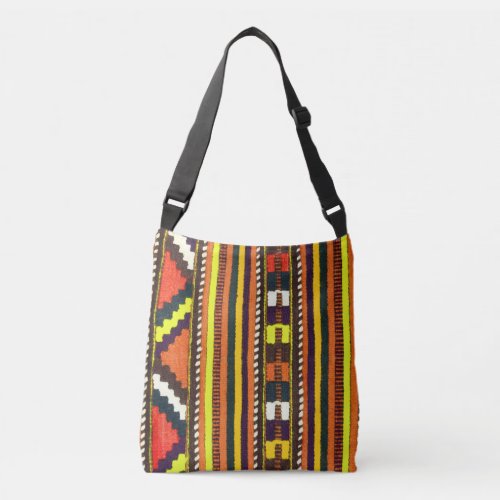 Native American Indian yellow design Crossbody Bag