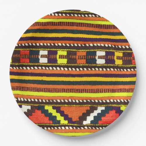 Native American Indian yellow design Paper Plates