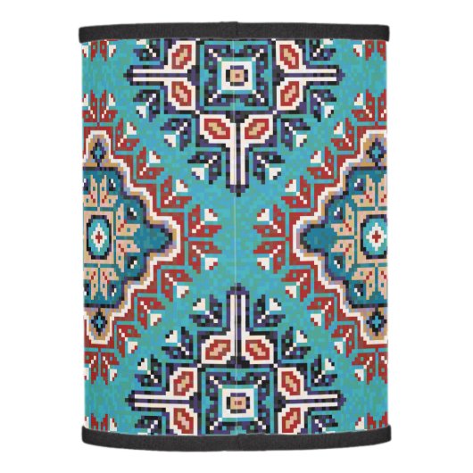Native American Indians Navajo Mosaic Pattern Lamp Shade (Back)