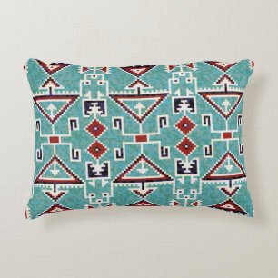 Native American Indians Navajo Pattern Accent Pillow
