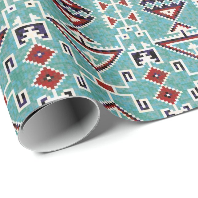 Native American Indians Navajo Pattern  Wrapping Paper (Roll Corner)