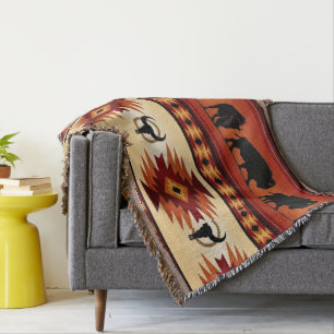Native American Indigenous Accent Blanket