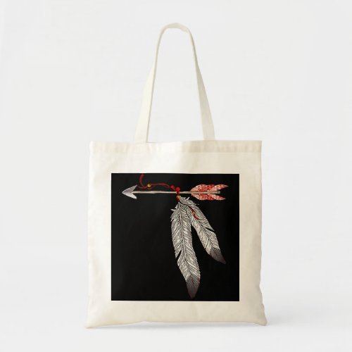 Native American Indigenous Heritage Jewel Tone Fea Tote Bag