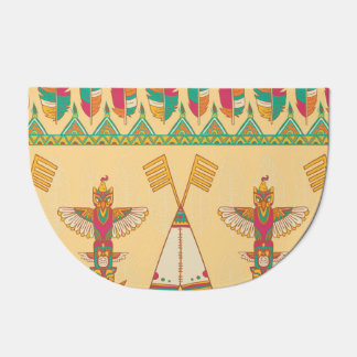 Native American Indigenous Ornamental Background. Doormat