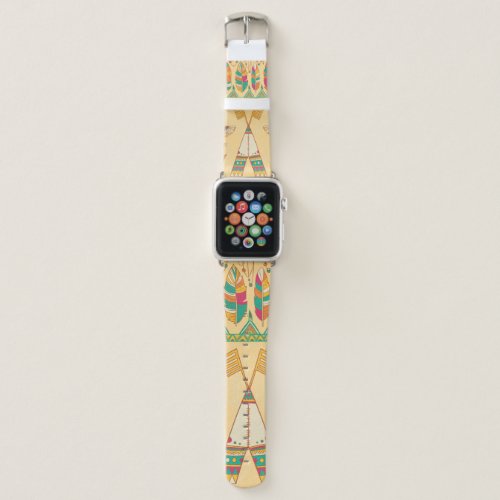 Native american indigenous ornamental seamless pat apple watch band