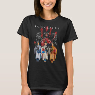 Native American Indigenous Red Hand Indian Blood T T-Shirt