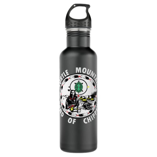 Native American Indigenous Turtle Mountain native  Stainless Steel Water Bottle