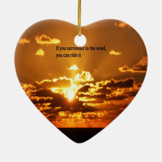 Native American Inspirational quotes Ceramic Ornament (Back)