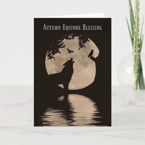 Native American Inspired Autumn Equinox Blessings Card