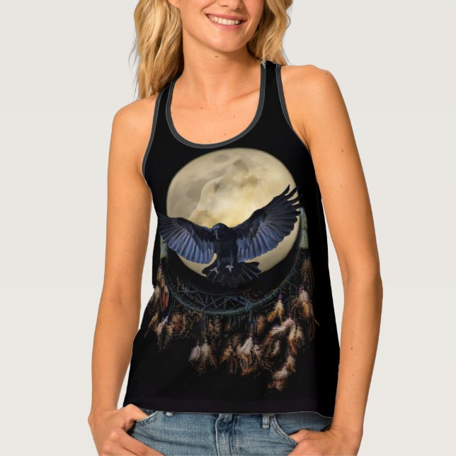 Native American Inspired Dream Catcher Tank Top (Front)