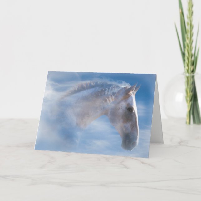 Native American Inspired Indian Pony Birthday Card (Front)