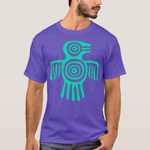 Native American Inspired Thunderbird Turquoise  T_Shirt