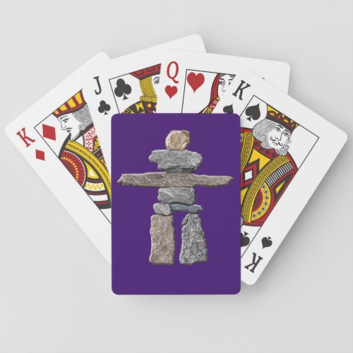 Native American Inuit Eskimo Inukshuk Poker Cards