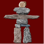 Native American Inuit Inukshuk Sculpted Gift Cutout<br><div class="desc">A mystical Native American Inukshuk Symbol of Power Magnet for history-lovers! This very cool image features a very recognisable Inuit Inukshuk or stone man (Cairn), used by Inuit Eskimo and other northern Indian tribes to show ways to safety and shelter in the wilderness. This fascinating image makes a fab gift...</div>