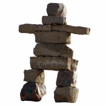 Native American Inuit Inukshuk Sculpted Gift Statuette by RavenSpiritPrints at Zazzle