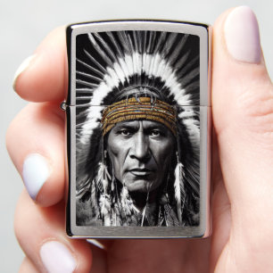 Native American Iroquois Zippo Lighter