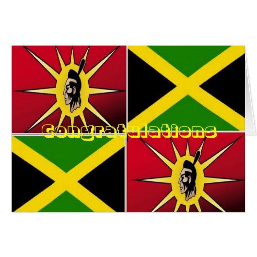 Native american-Jamaican Cards (Front Horizontal)