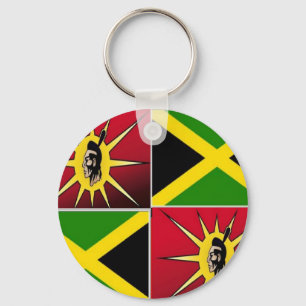 Native american-Jamaican Keychain