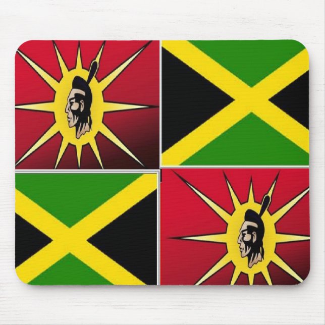 Native american-Jamaican Mouse Pad (Front)