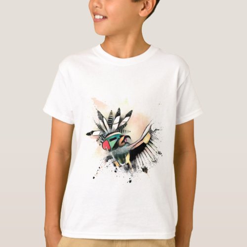 Native American Kachina Dancer Boys T_Shirt