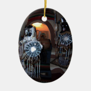 Native American Kachina Dolls Ceramic Ornament