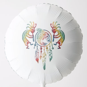 Native American Kokopelli Whale Dreamcatcher 1 Balloon