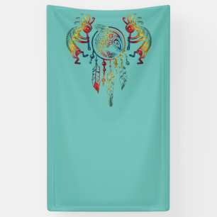 Native American Kokopelli Whale Dreamcatcher 1 Banner
