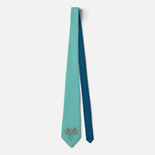 Native American Kokopelli Whale Dreamcatcher 1 Neck Tie
