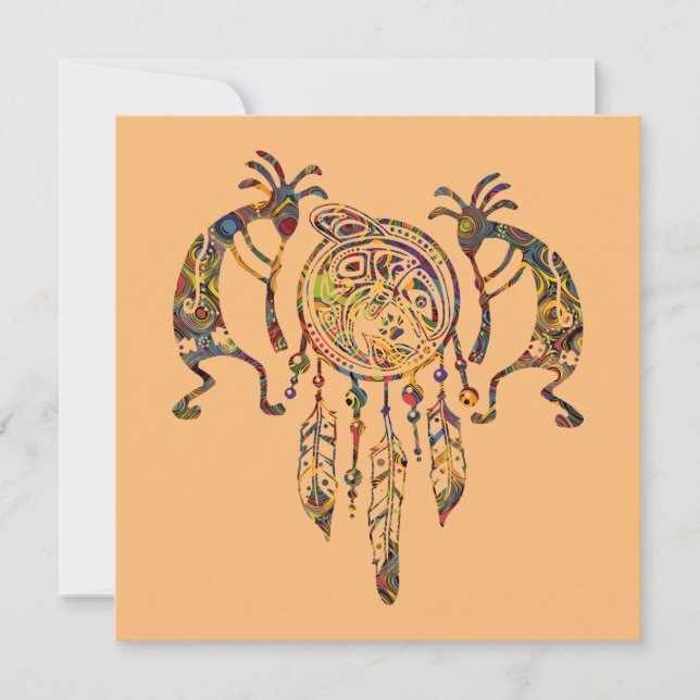 Native American Kokopelli Whale Dreamcatcher 2 (Front)