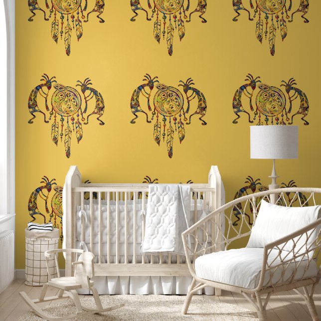 Native American Kokopelli Whale Dreamcatcher 2 Wallpaper (Kids)