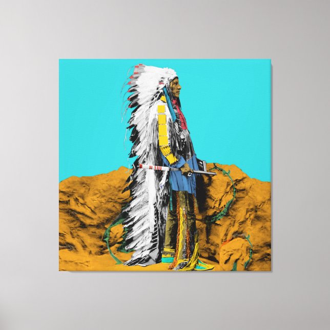 Native American Lakota Sioux Canvas Print (Front)