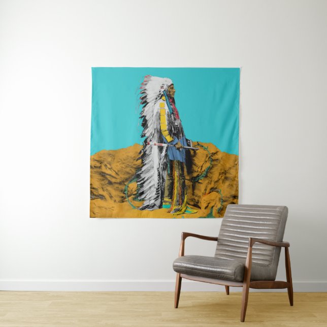 Native American Lakota Sioux Tapestry (In Situ)