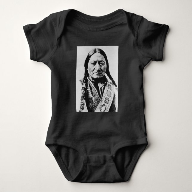 Native American: Lakota Sitting Bull Fort Buford Baby Bodysuit (Front)