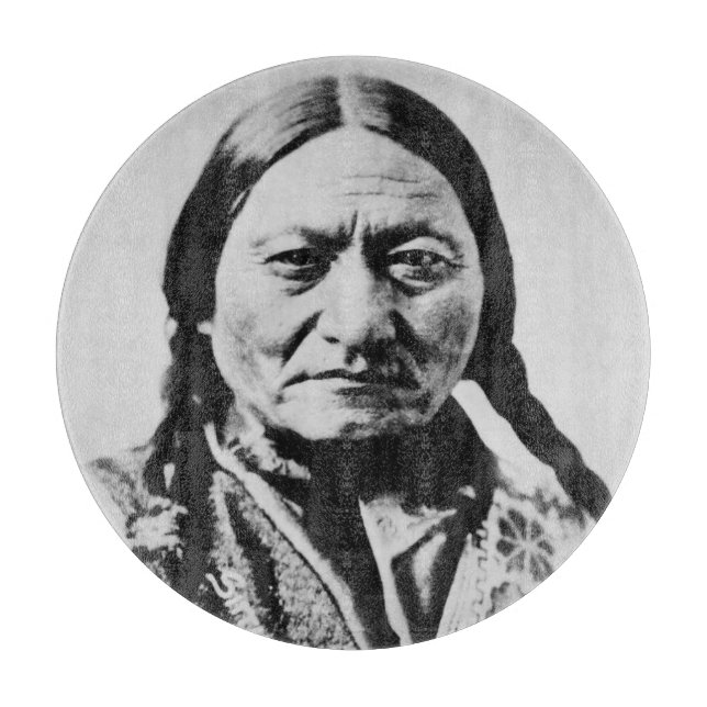 Native American: Lakota Sitting Bull Fort Buford Cutting Board (Front)
