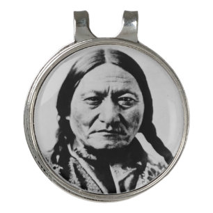 Native American: Lakota Sitting Bull Fort Buford Golf Hat Clip