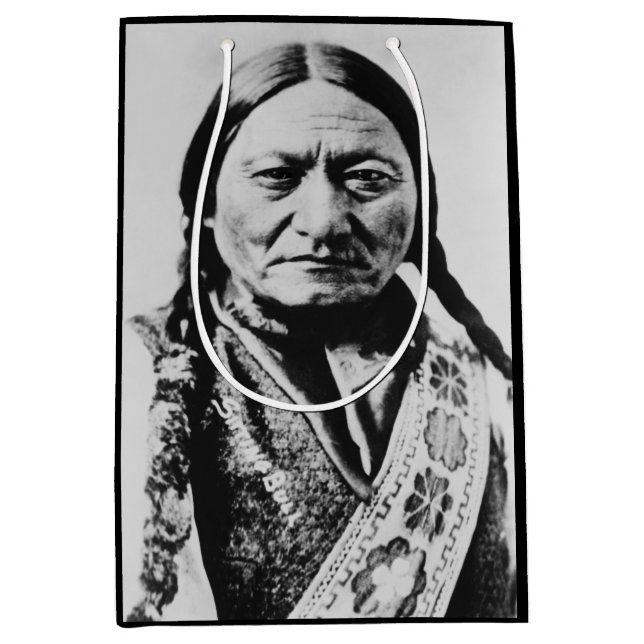 Native American: Lakota Sitting Bull Fort Buford Medium Gift Bag (Front)