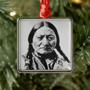 Native American: Lakota Sitting Bull Fort Buford Metal Ornament