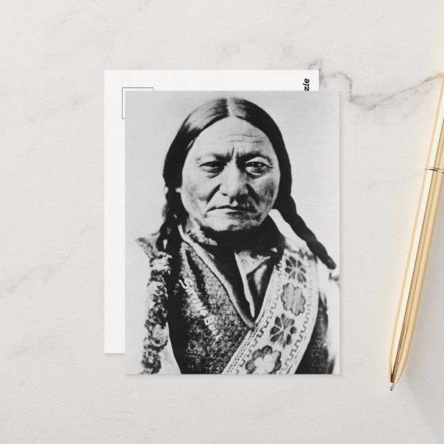 Native American: Lakota Sitting Bull Fort Buford Postcard (Front/Back In Situ)