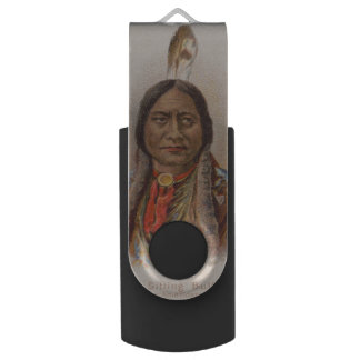 Native American: Lakota Sitting Bull, Smoking Ad Flash Drive