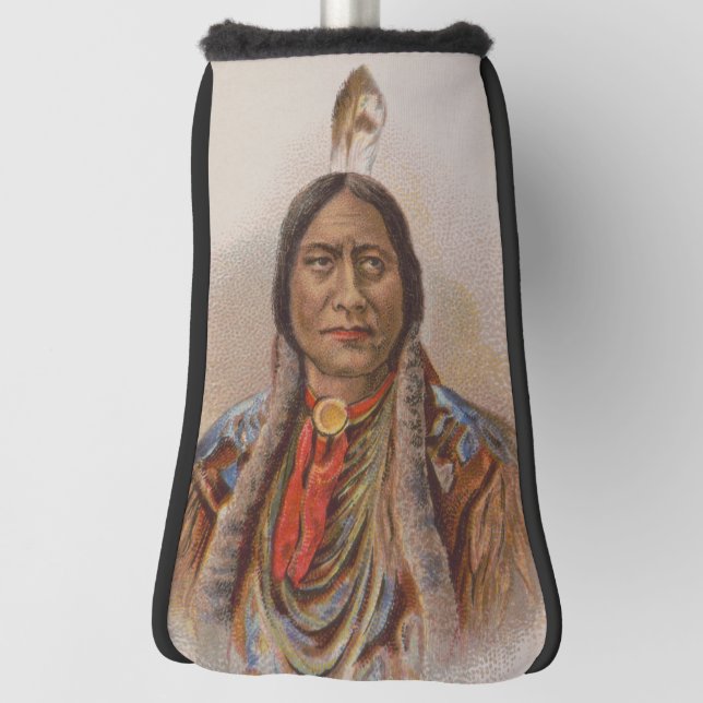 Native American: Lakota Sitting Bull, Smoking Ad Golf Head Cover (Rotate 90)