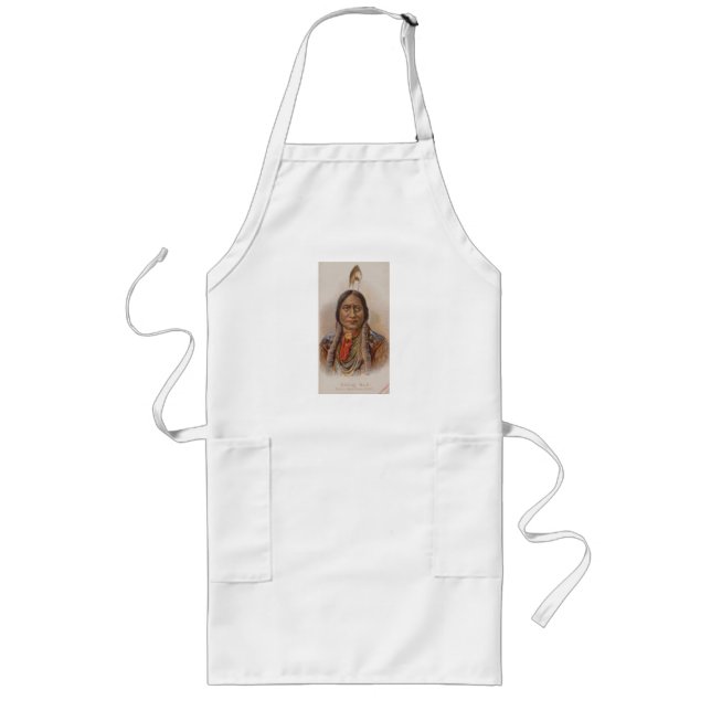 Native American: Lakota Sitting Bull, Smoking Ad Long Apron (Front)