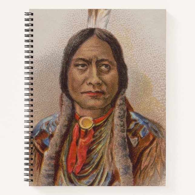 Native American: Lakota Sitting Bull, Smoking Ad Notebook (Front)