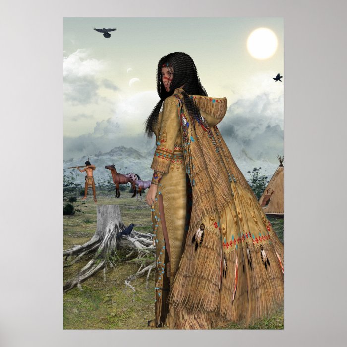 Native American Life Poster