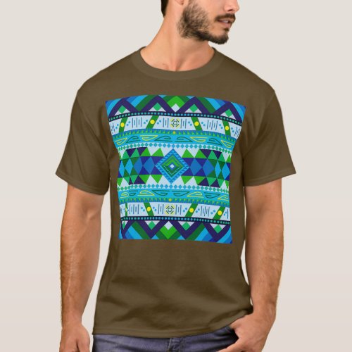 Native American Lush Colours Pattern Design  T_Shirt