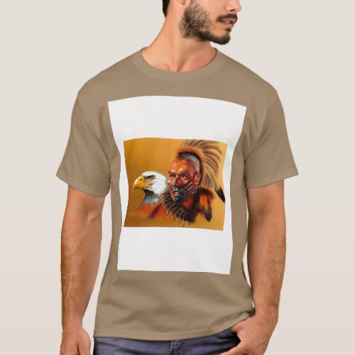 native american Magua Graphic  T_Shirt