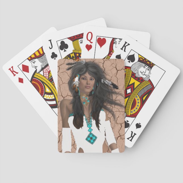 Native American Maiden Playing Cards (Back)