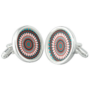 Native American Mandala Cufflinks