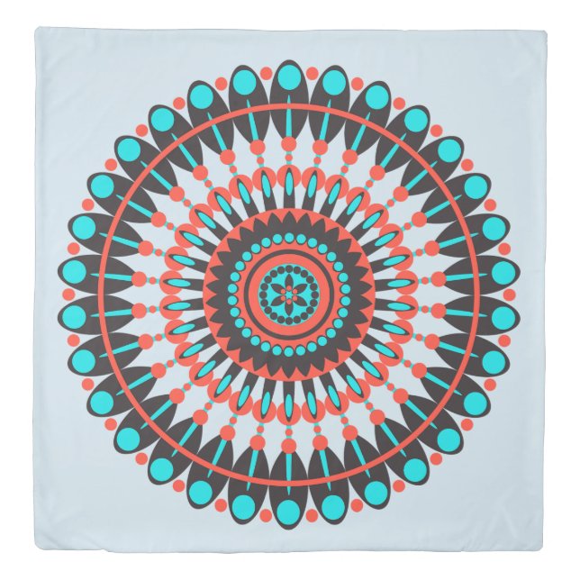 Native American Mandala Duvet Cover (Front)