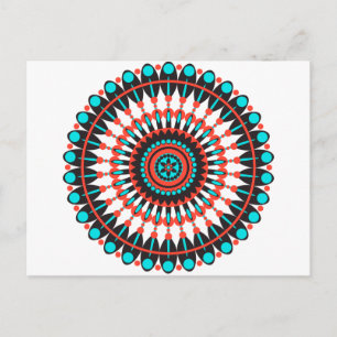 Native American Mandala Postcard
